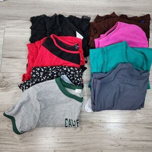 Women's Summer Shirts Size XL Lot of 8